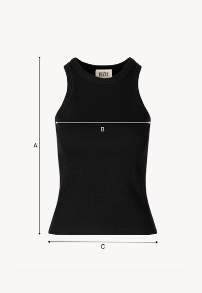 Czarny top z logo bizuu ALEXIN
