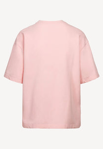 Różowy T-shirt oversize CLOUD