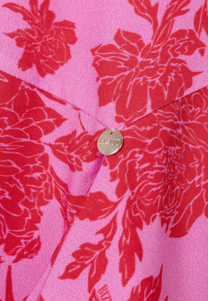 Różowa mini spódniczka LANNIL w kwiatowy print