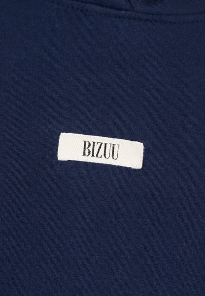 Granatowa bluza oversize z kapturem LINDI