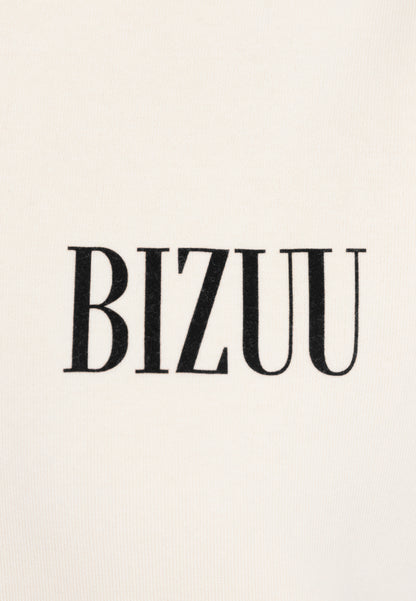 Kremowa bluza oversize z kapturem LINDA