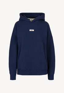 Granatowa bluza oversize z kapturem LINDI