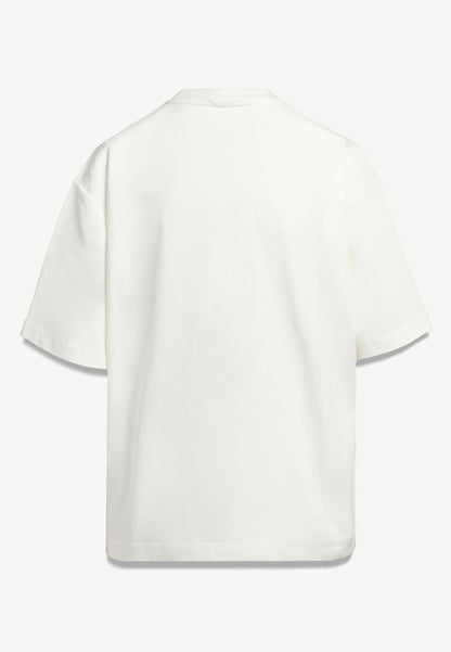 Maślany t-shirt oversize PARADISO z logo