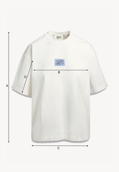 Maślany t-shirt oversize PARADISO z logo