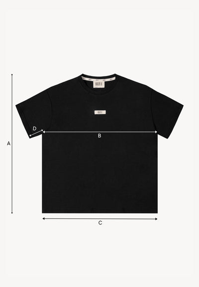 Bawełniany czarny T-shirt z logo TISHALLE
