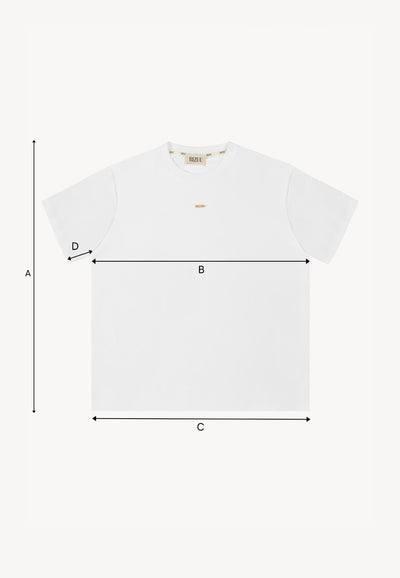Biały T-shirt oversize TISHAL