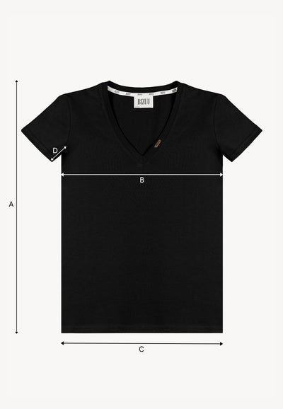 Klasyczny t-shirt czarny FOKIA